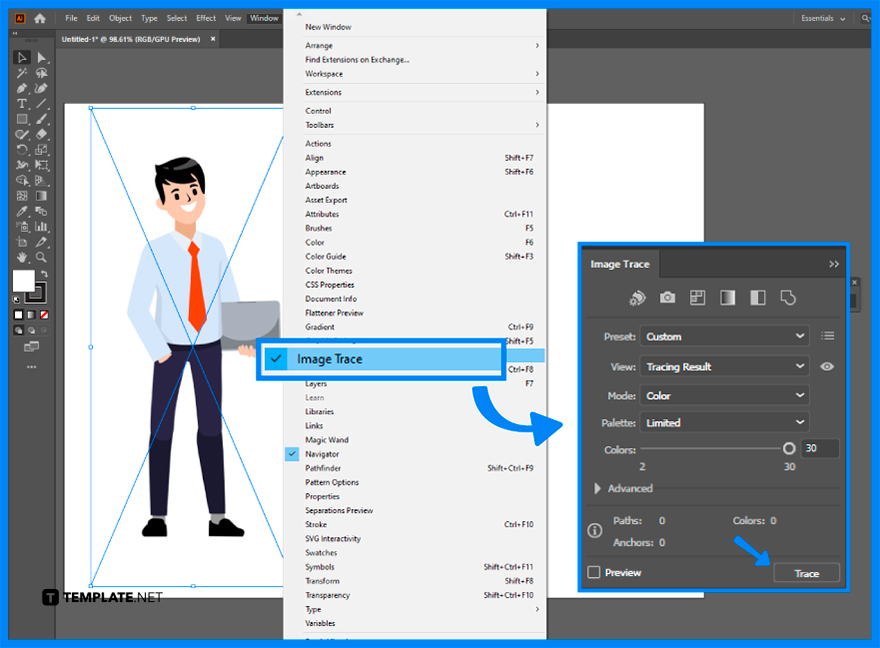 how to make transparent background in adobe illustrator step