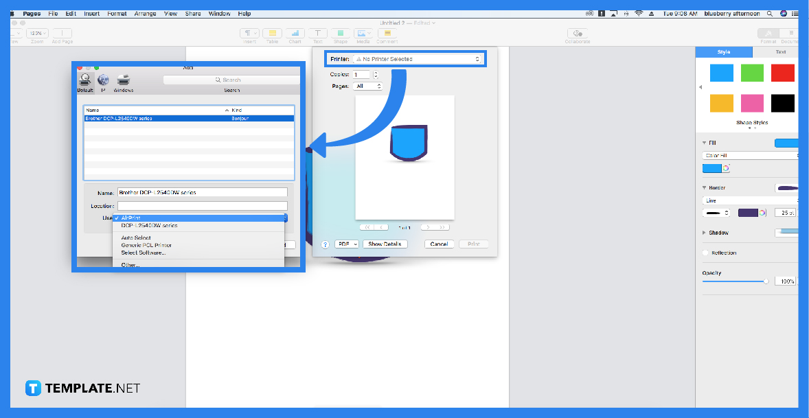 How to Print / Draw in Apple Pages