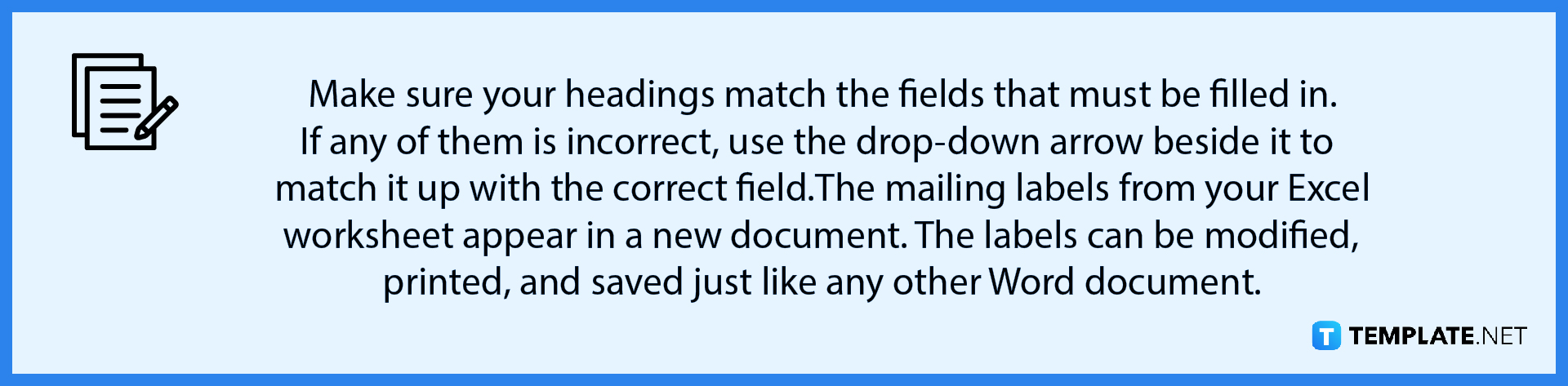 how to print labels from microsoft excel note