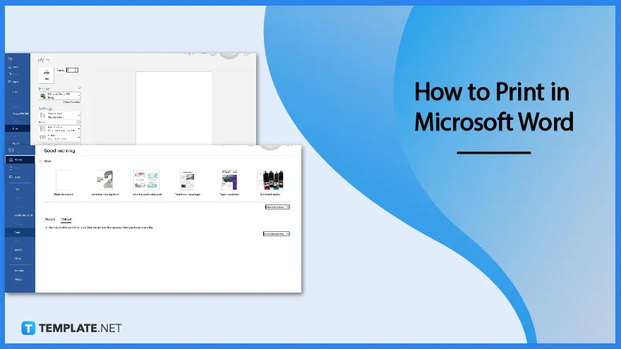 how to print in microsoft word.