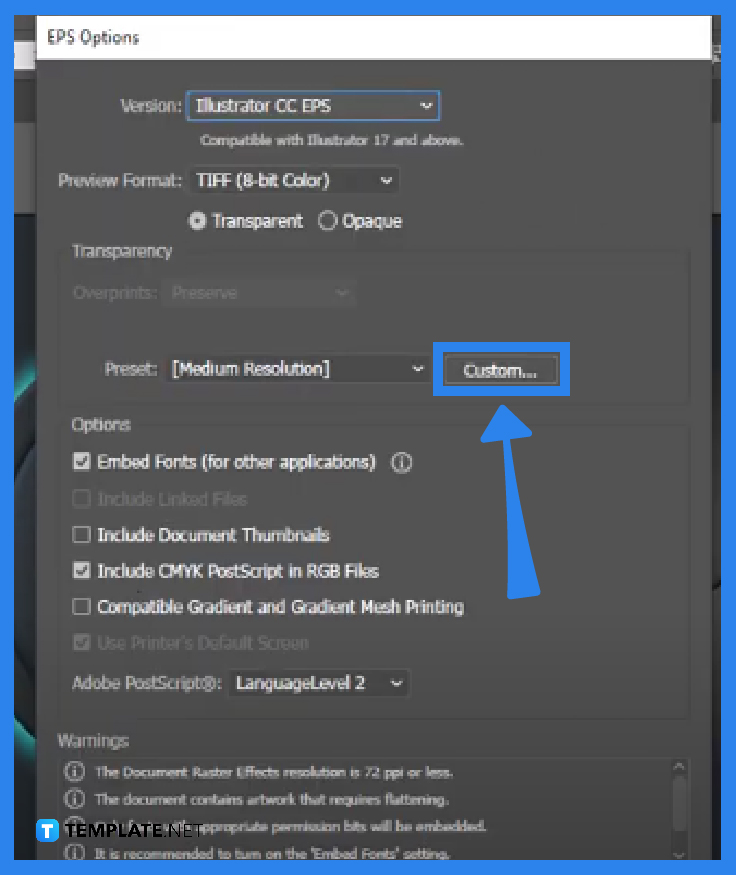 how to reduce size of eps file step 0