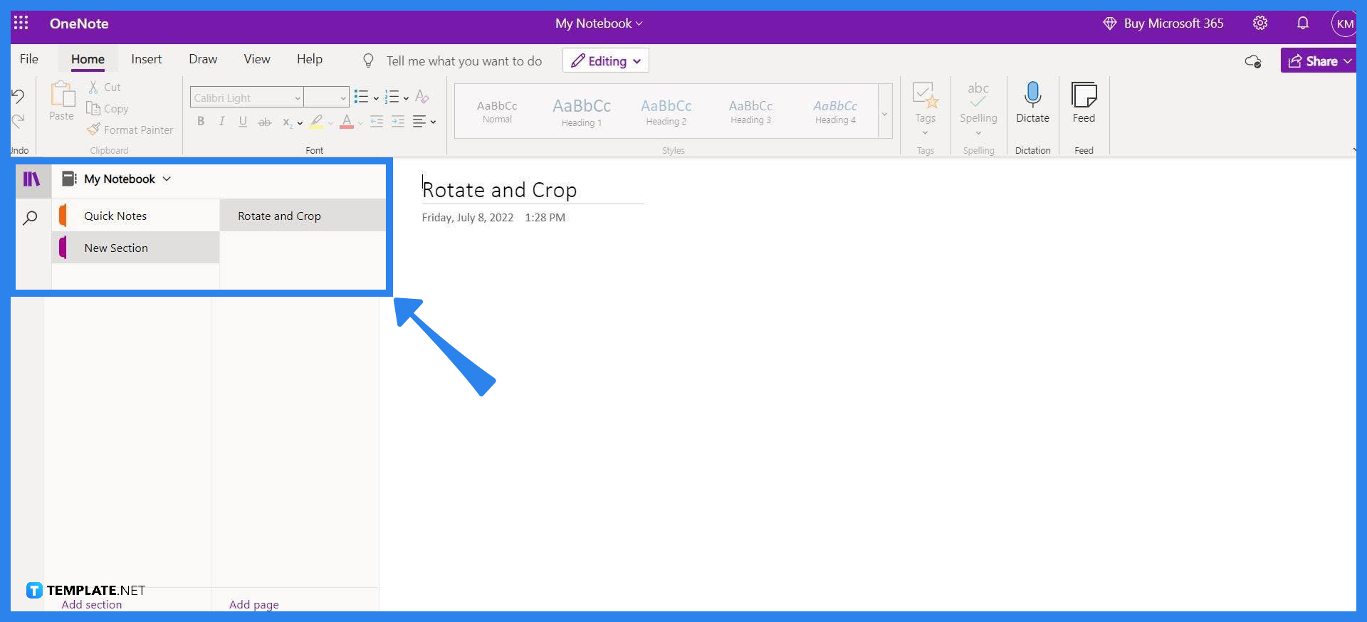 How to Rotate and Crop a Picture in OneNote