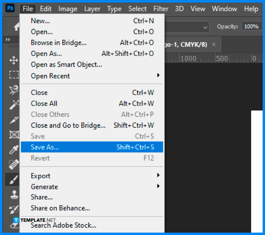 how to save images in photoshop eps format step