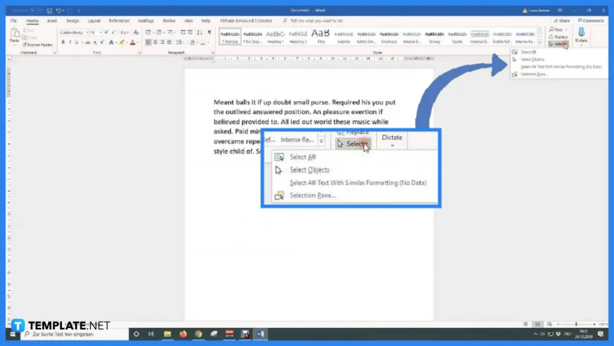 How To Select All Objects In Word Document