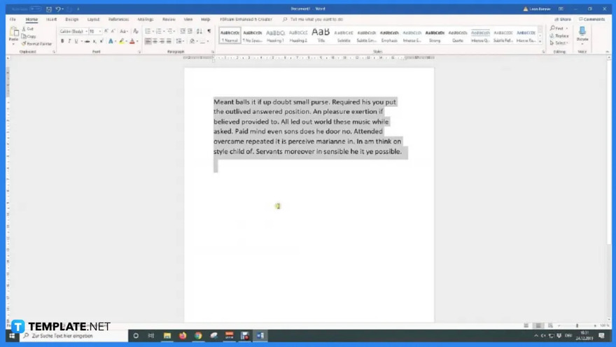 how to select all in microsoft word step 0