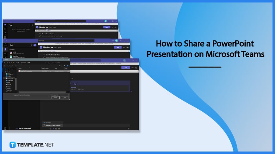 how to share a powerpoint presentation on microsoft teams