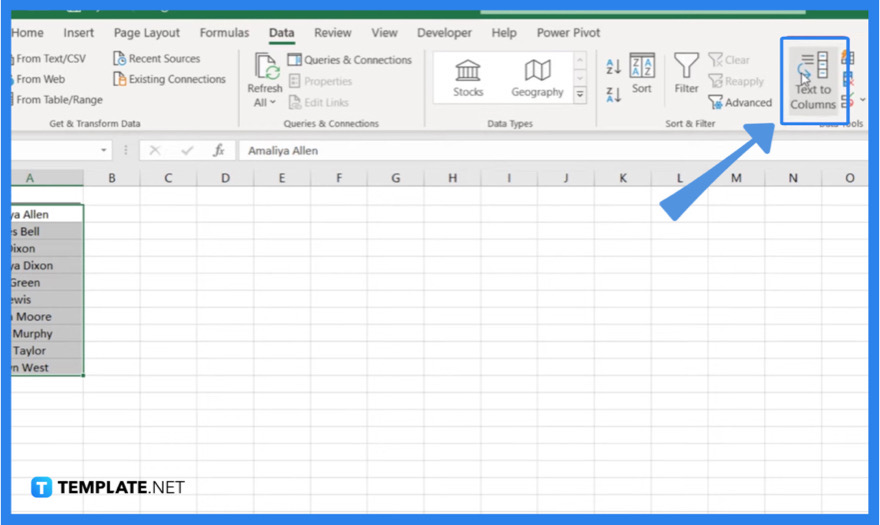 how to split a cell in microsoft excel step