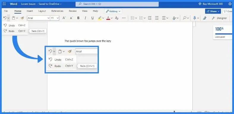 Moving Undo/Redo Button : r/MicrosoftWord