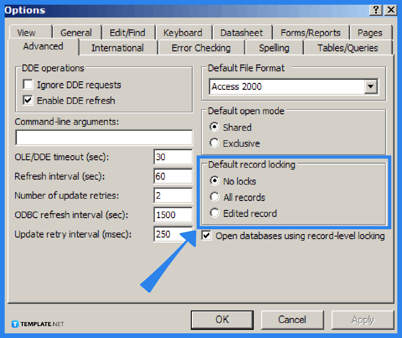 how to unlock microsoft access database