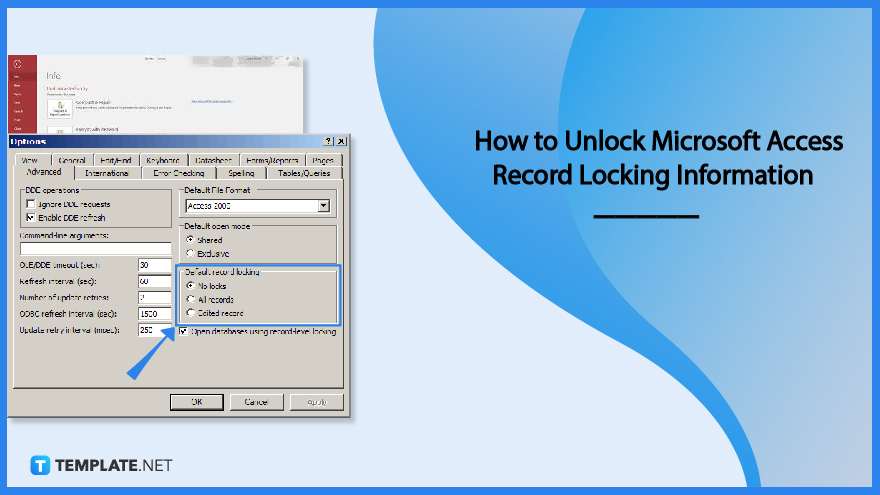 How to Unlock Microsoft Access Record Locking Information