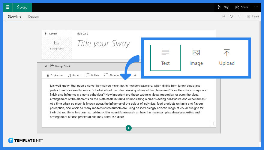 how to use stack cards in microsoft sway step