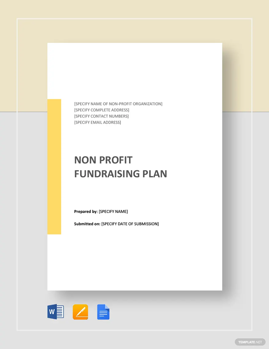 ideas and examples for nonprofit plan