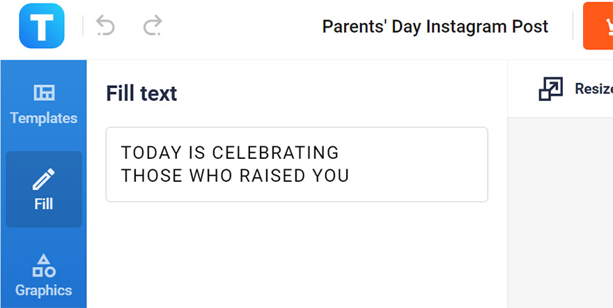 insert genuine wishes to parents