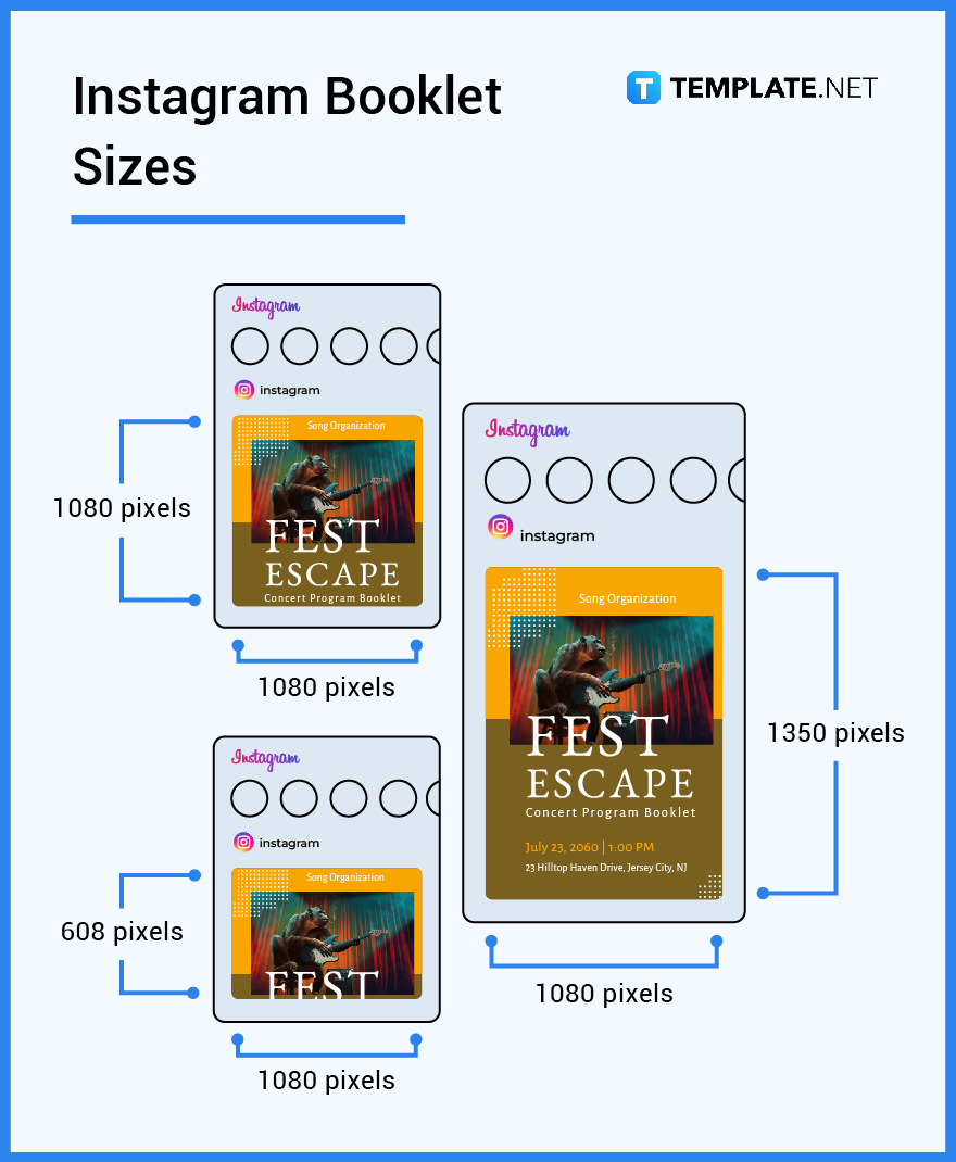 instagram booklet sizes