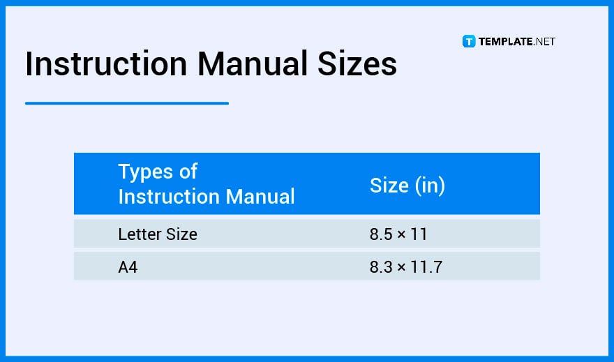 instruction-manual-sizes