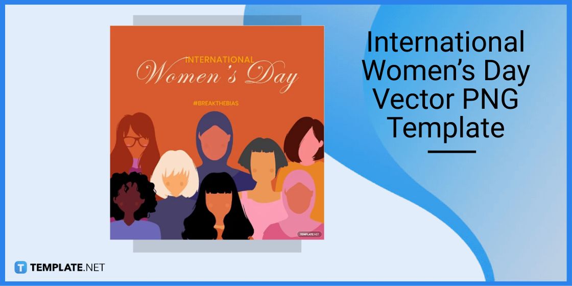 international women’s day vector png template