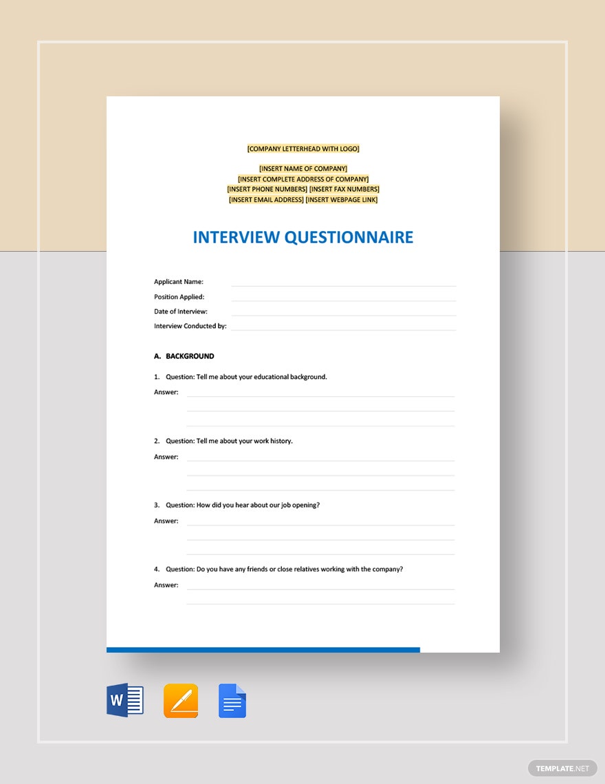 interview-questionnaire