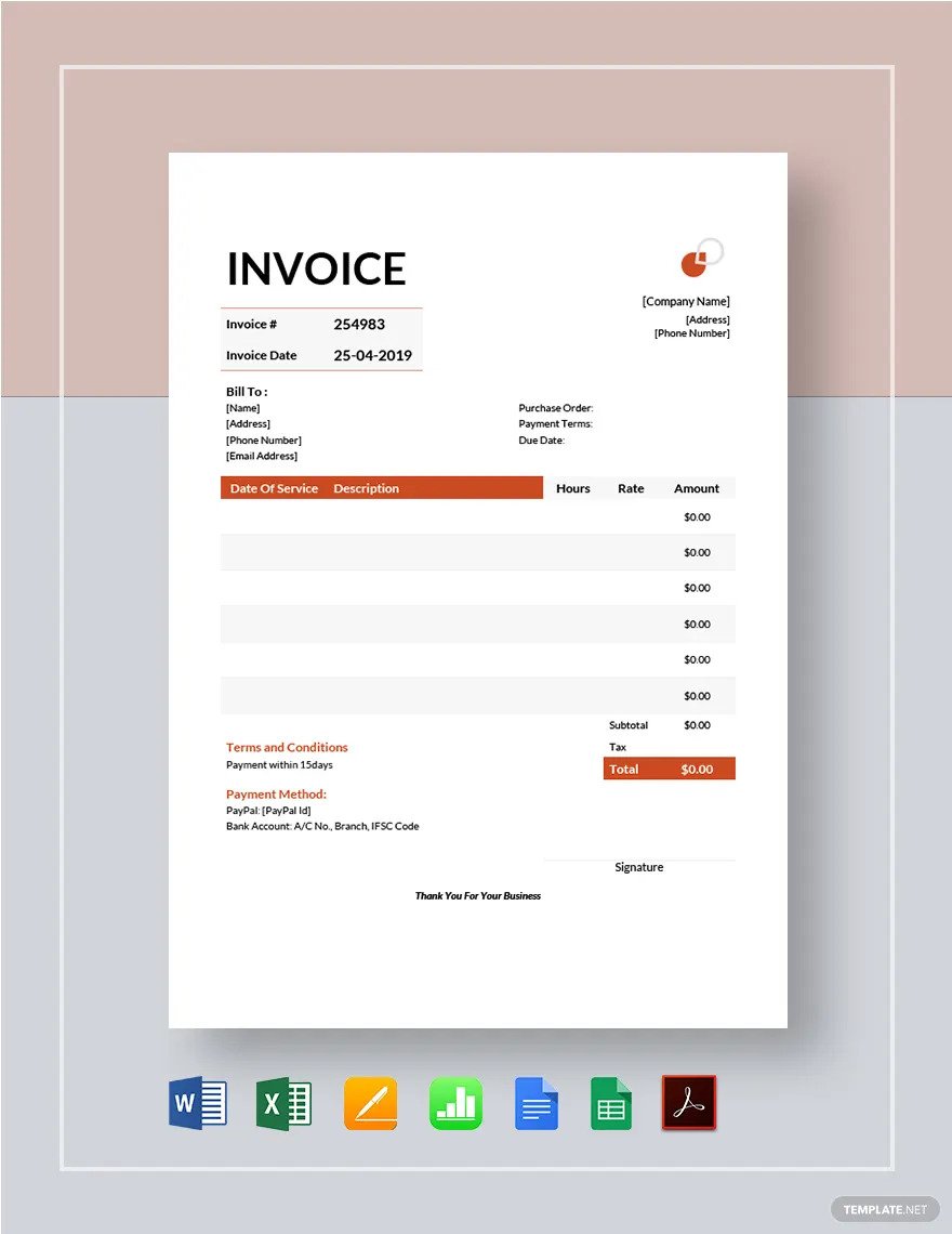 invoice outline