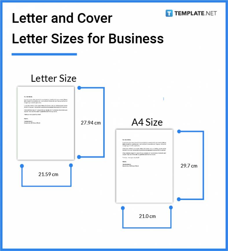 Letter And Cover Letter Size Dimension Inches Mm Cms Pixel