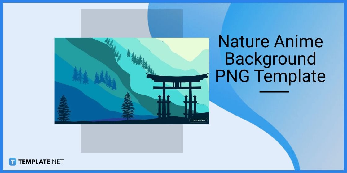nature anime background png template