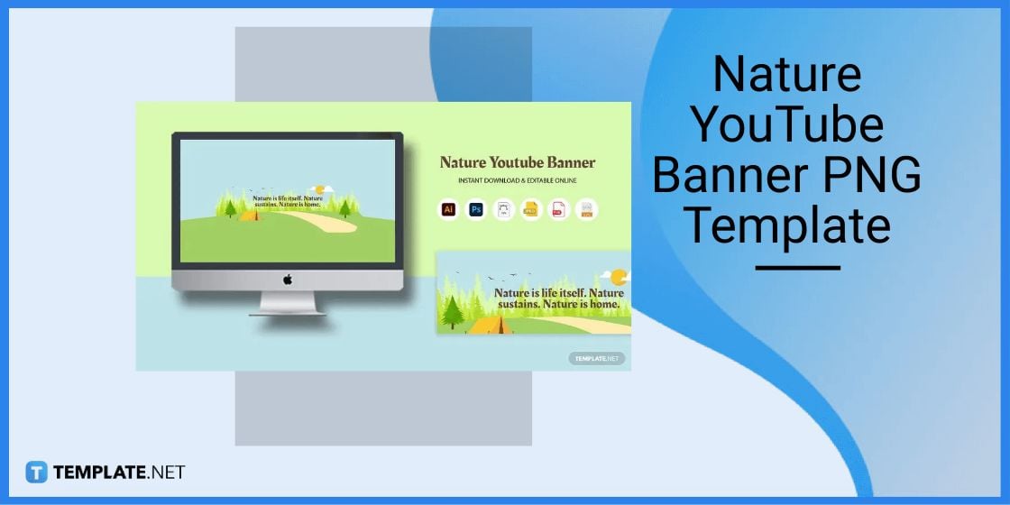 nature youtube banner png template