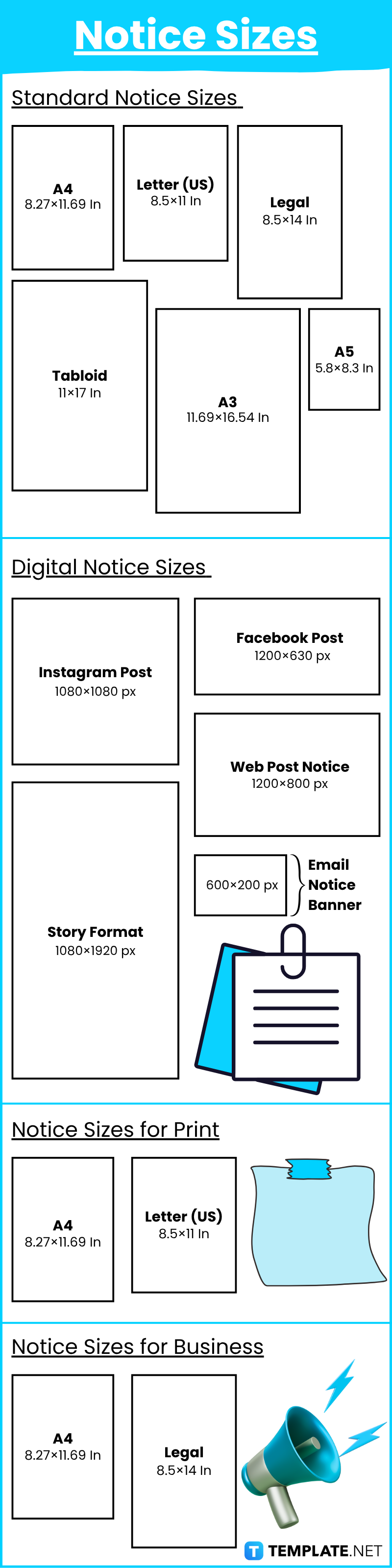 Notice Sizes