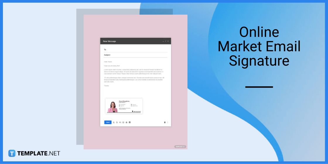 online market email signature template