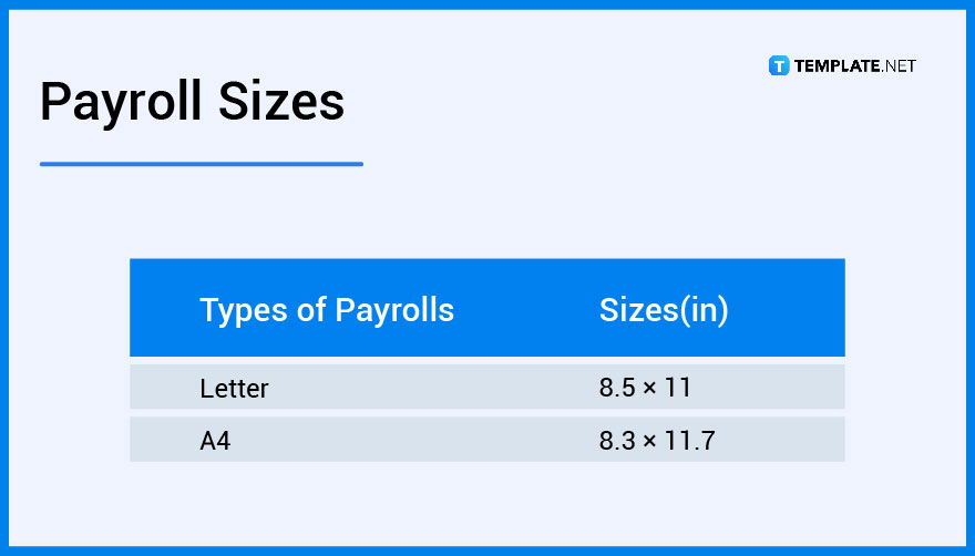 payroll sizes