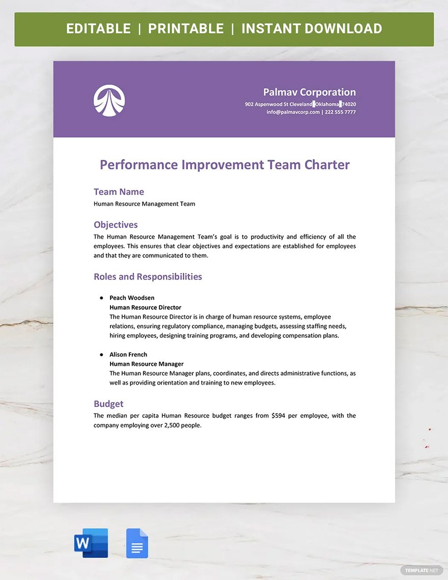 performance-team-charter-ideas-and-examples