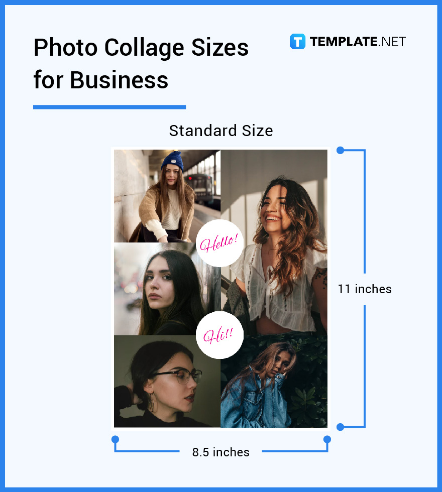 Photo Collage Sizes - Dimension, Inches, mm, cms, Pixel