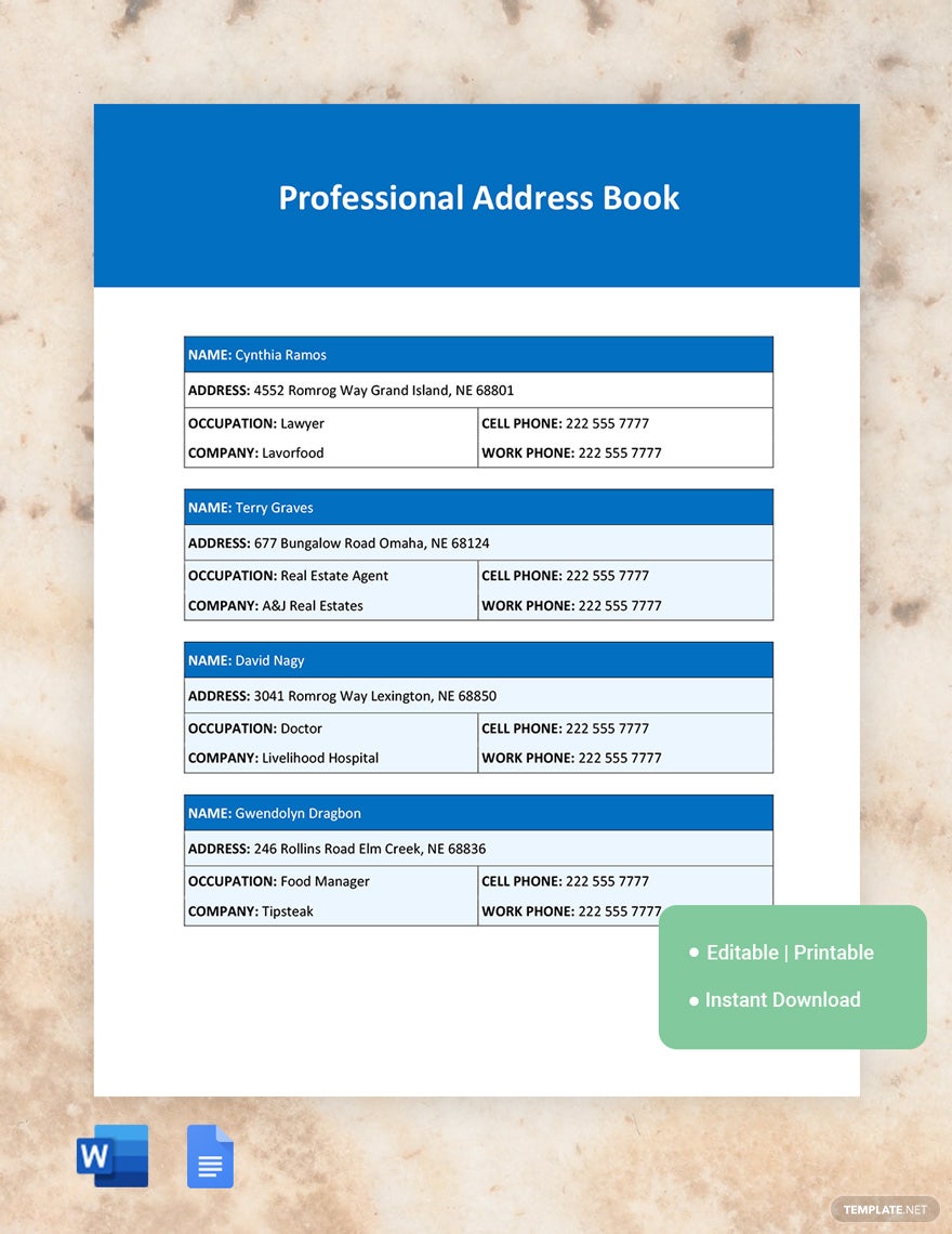 professional-address-book-ideas-and-examples