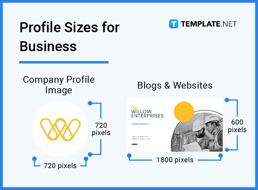 Profile Size - Dimension, Inches, mm, cms, Pixel