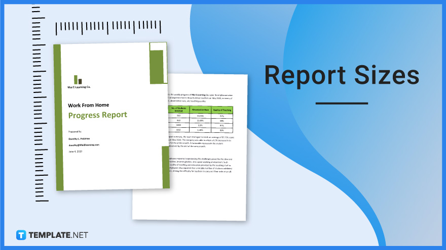 Report Size - Dimension, Inches, mm, cms, Pixel