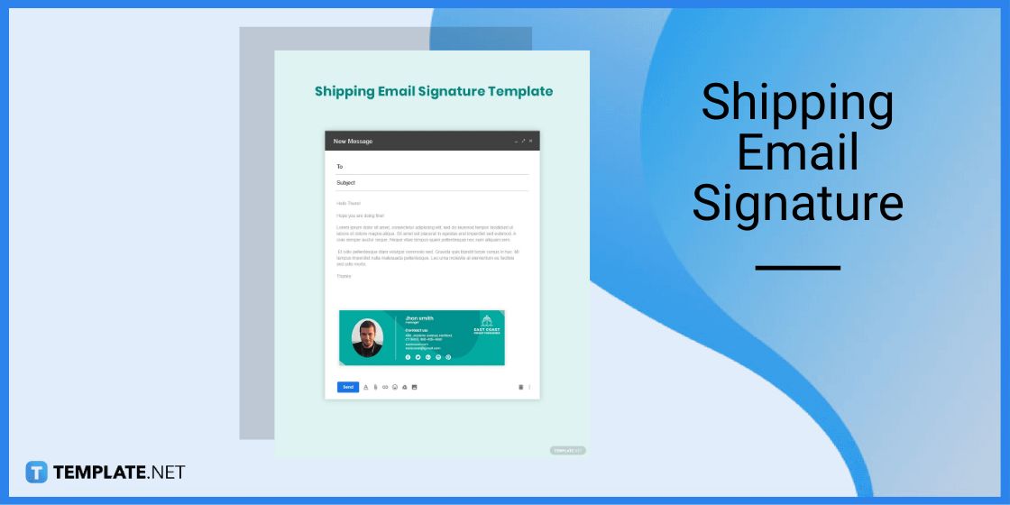 shipping email signature template