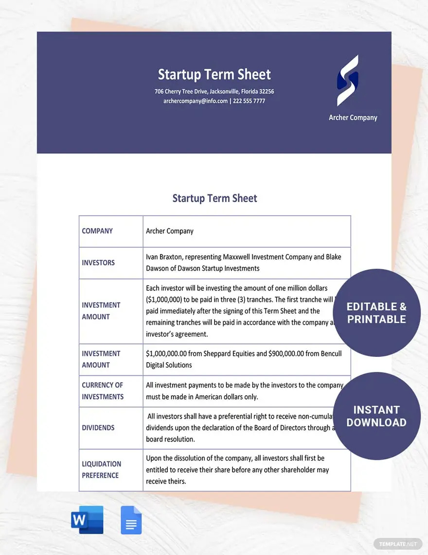 Term Sheet What Is A Term Sheet Definition Types Uses