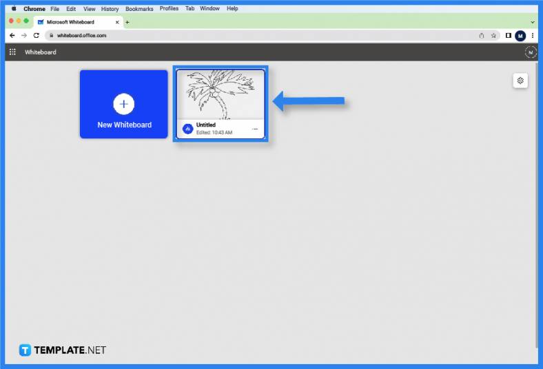 step 2a select an existing whiteboard 788x