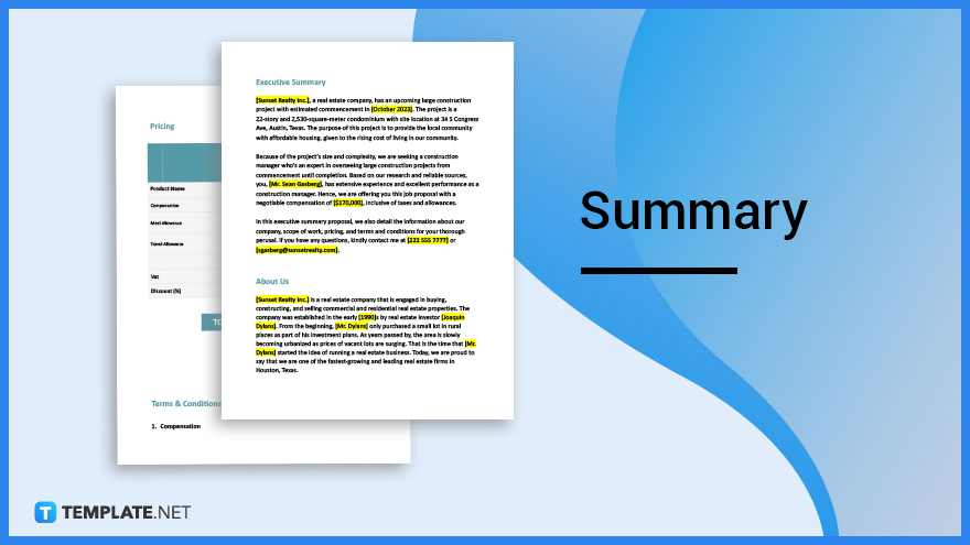 summary mean research