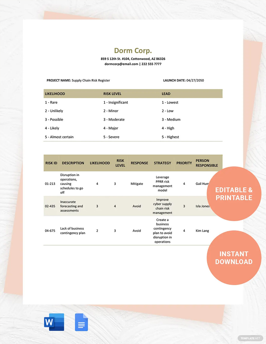 Risk Register - What Is A Risk Register? Definition, Types, Uses