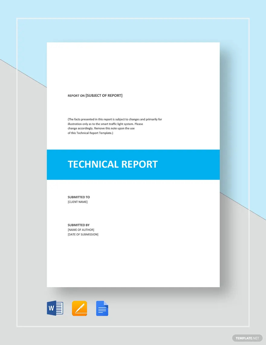 technical report ideas and examples