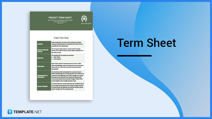 What Is A Term Sheet In Law