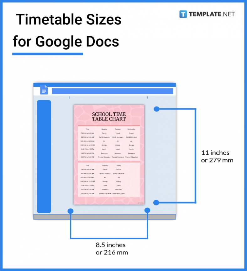 timetable sizes for google docs 788x