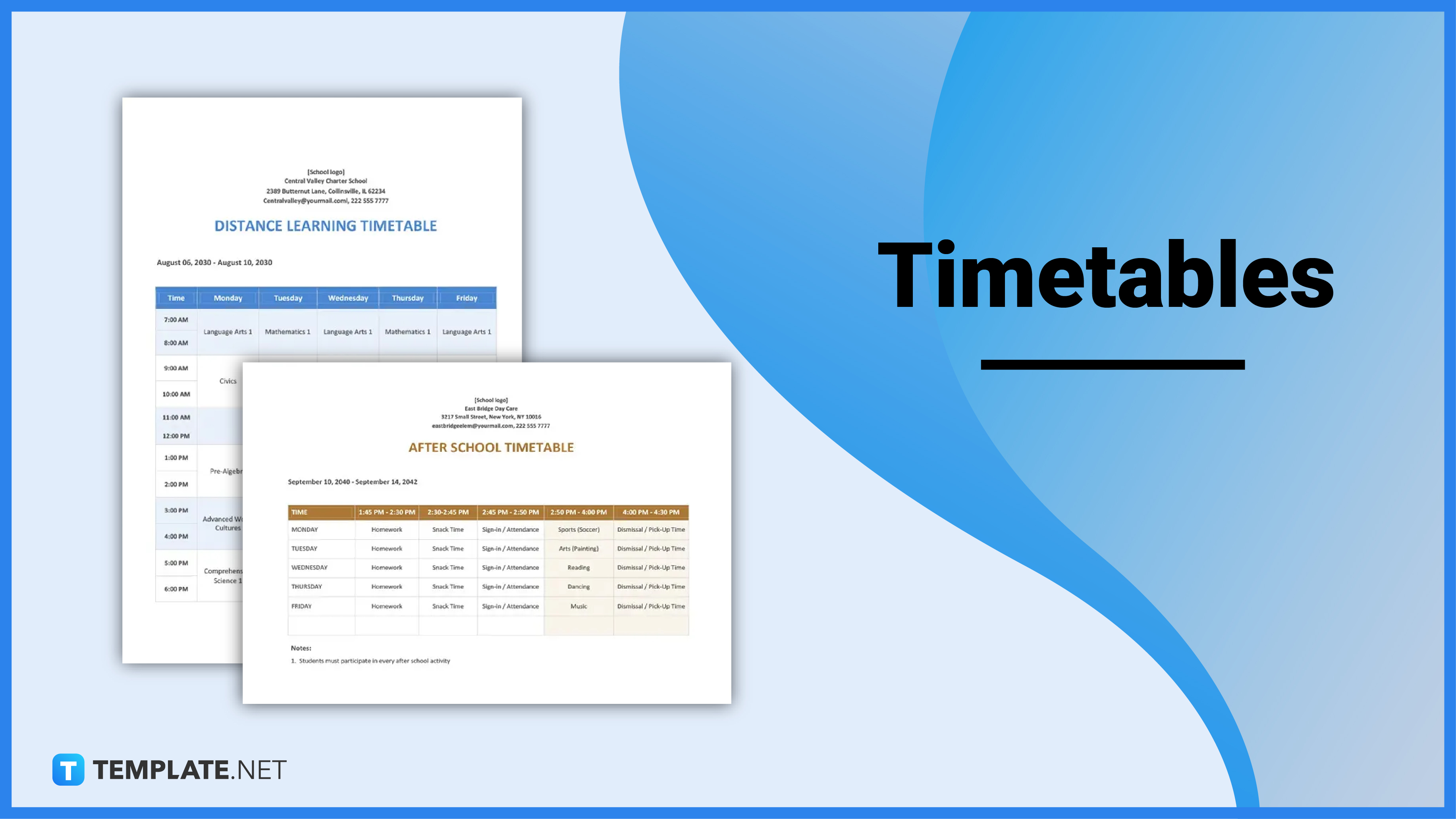 Timetable Meaning In English