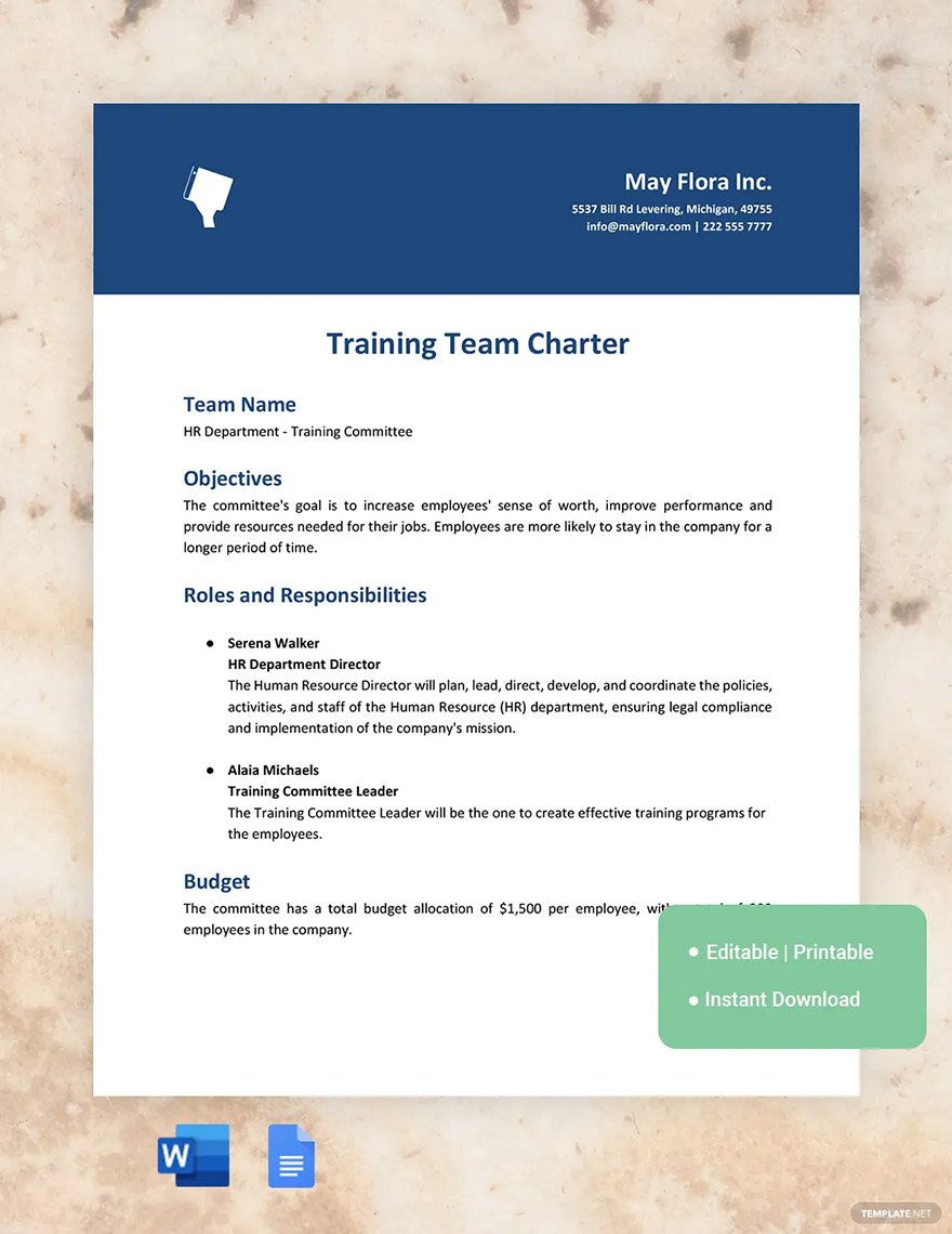 training-team-charter