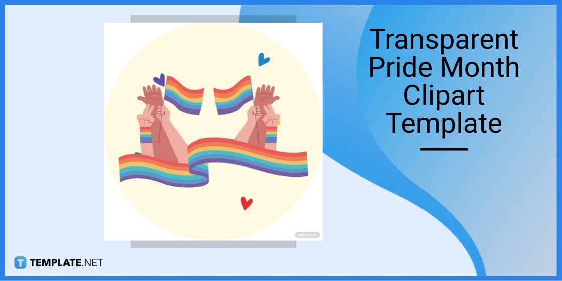 transparent pride month clipart template