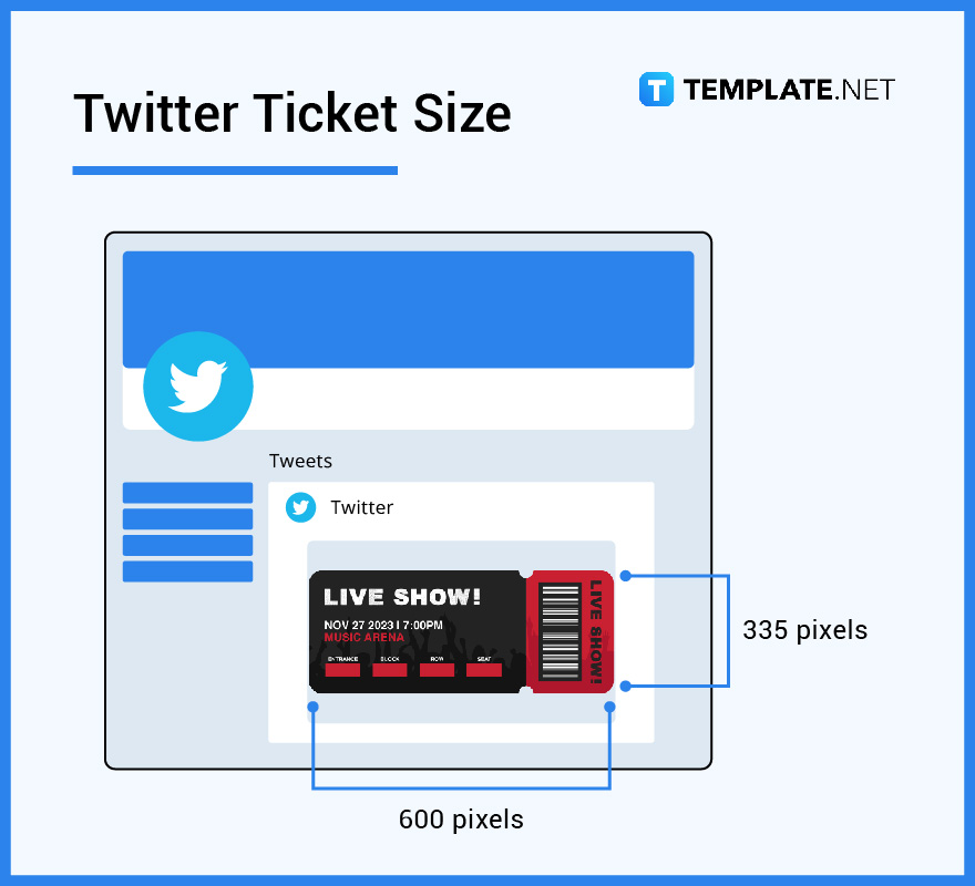 Ticket Size Dimension, Inches, mm, cms, Pixel