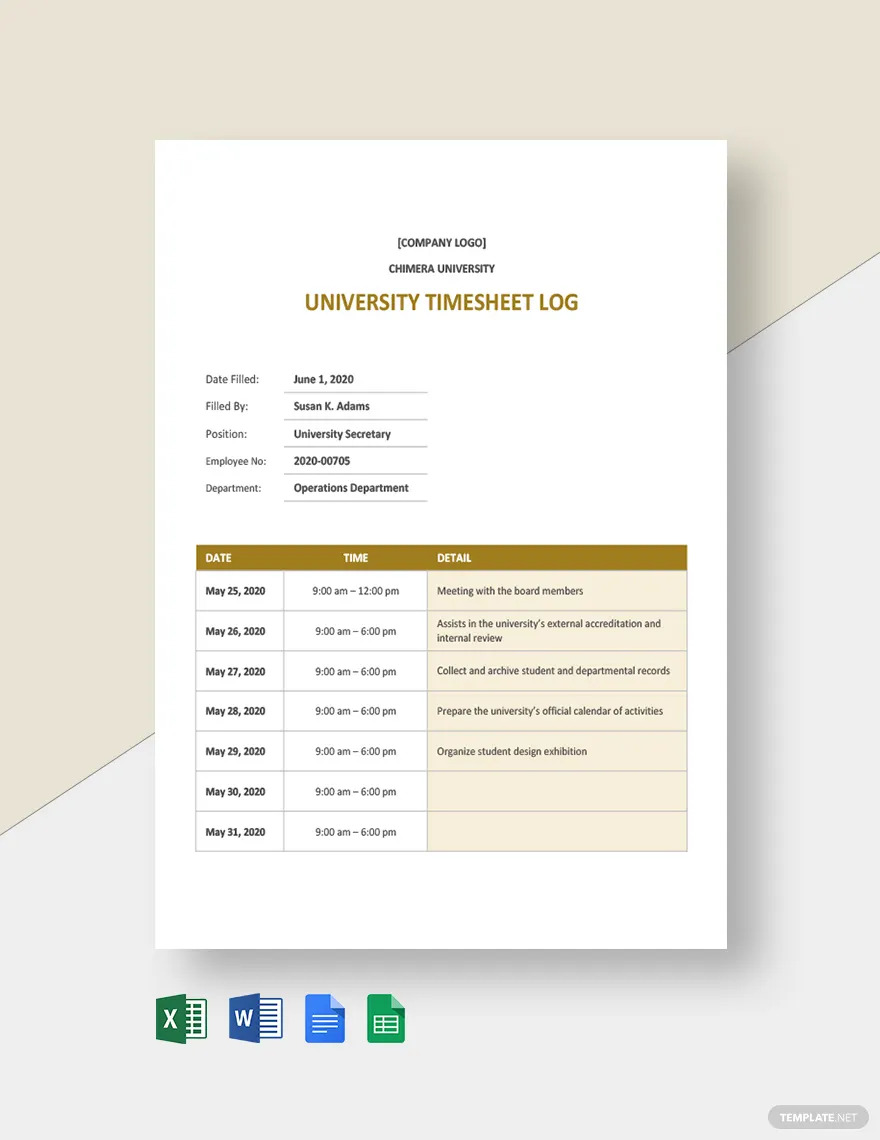 university-log