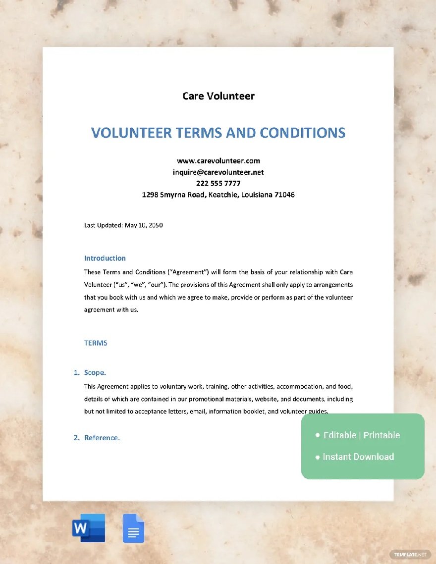 volunteer-terms-and-conditions