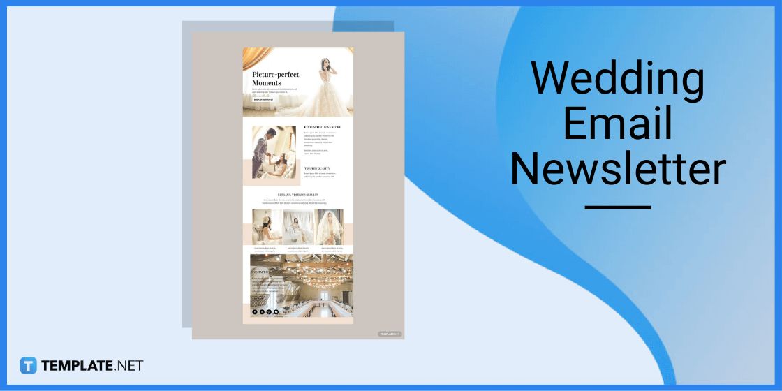 wedding email newsletter template in microsoft outlook