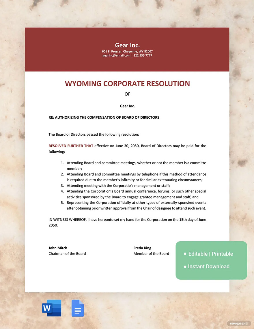 wyoming-corporate-resolution