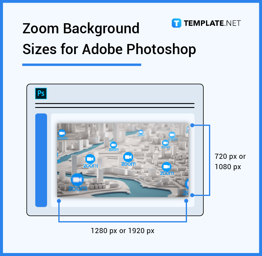 Zoom Background Size Dimension, Inches, mm, cms, Pixel